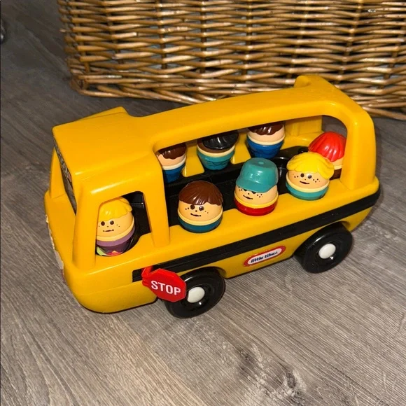 Vintage Little Tikes School Bus & 8 Toddle Tots Children's Toy Play Lot Set - Picture 7 of 10